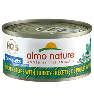 Almo Nature HQS Complete Chicken Recipe with Turkey in Gravy Grain-Free Wet Cat Food