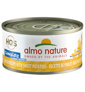 Almo Nature HQS Complete Chicken Recipe with Sweet Potatoes in Gravy Grain-Free Wet Cat Food