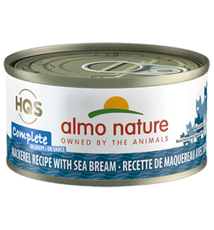 Almo Nature HQS Complete Mackerel Recipe with Sea Bream in Gravy Grain-Free Wet Cat Food