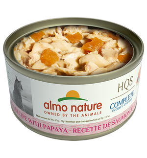 Almo Nature HQS Complete Salmon Recipe with Papaya in Gravy Grain-Free Wet Cat Food