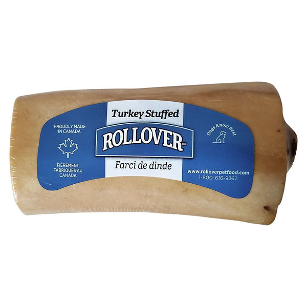Rollover Premium Turkey Stuffed Beef Bone Dog Treats