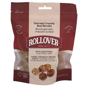 Rollover Premium Gourmet Crunchy Beef Biscuits Dog Treats