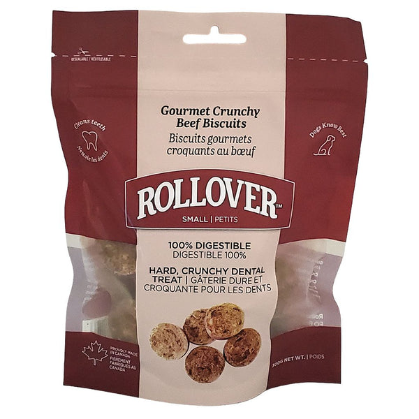 Rollover Premium Gourmet Crunchy Beef Biscuits Dog Treats
