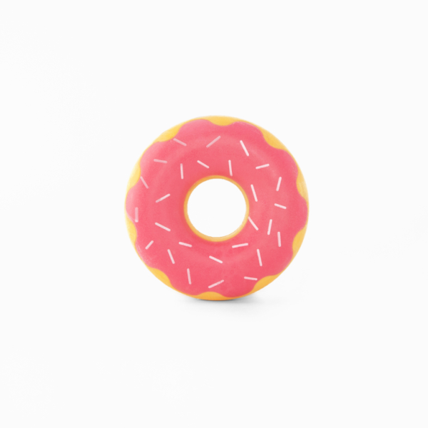 ZippyPaws ZippyTuff Donutz Dog Toy, Strawberry