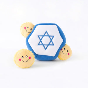 ZippyPaws Hanukkah Burrow Dog Toy, Star of David