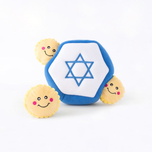 ZippyPaws Hanukkah Burrow Dog Toy, Star of David