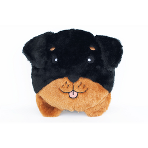 ZippyPaws Squeakie Buns Dog Toy, Rottweiler