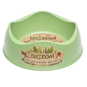 Beco Dog & Cat Bowl, Green, Small 6.6-in