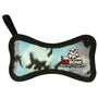 Tuffy Junior Bone Camo Blue Dog Toy