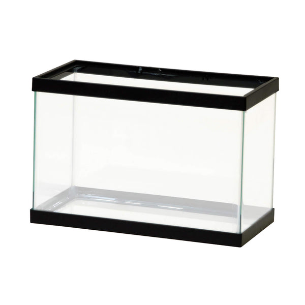 Aqueon Standard Glass Rectangle Aquarium with Black Frame