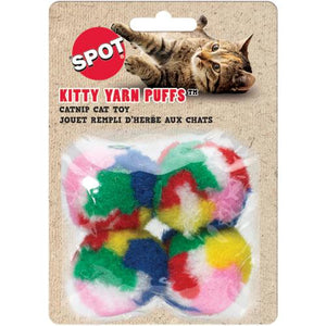 Ethical Pet Spot Kitty Yarn Puffs Jouet pour chat, lot de 4