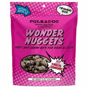 Polkadog Wonder Nuggets with Turkey & Cranberry Dog Treats, 12-oz