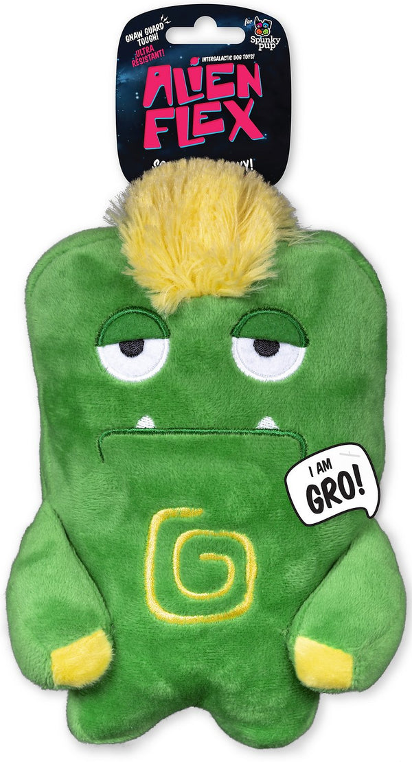 Spunky Pup Alien Flex Jouet chien en peluche Gro