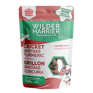 Wilder Harrier Cricket Shiitake Turmeric Hypo Training Dog Treats, 130-gm