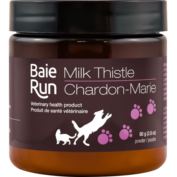 Supplément Baie Run Chardon Marie pour chat & chien, 80 grammes