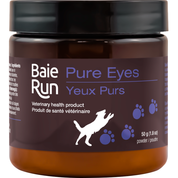 Supplément pour chien Baie Run Pure Eyes, 50 grammes