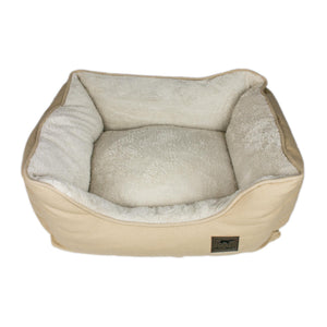 Tall Tails Dream Chaser Bolster Pet Bed, Khaki