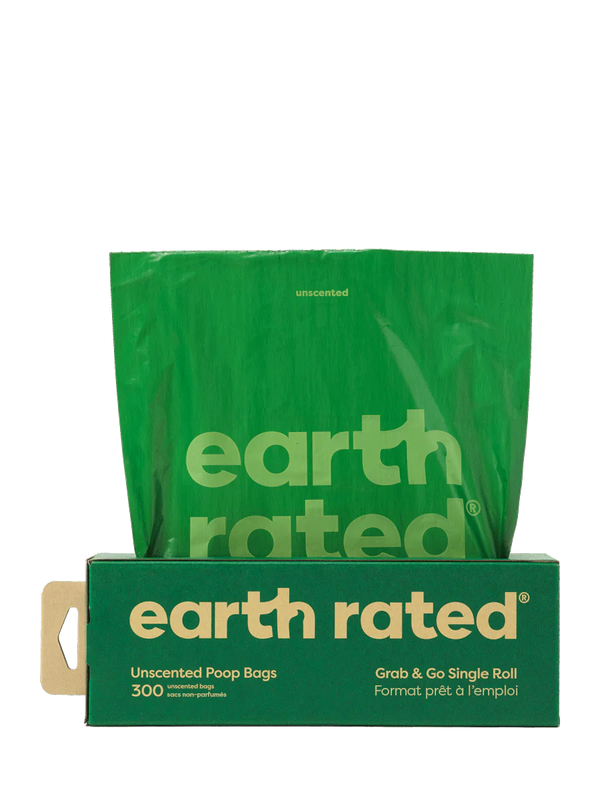Earth Rated Poop Bags Pantry Pack, Unscented, 300-count