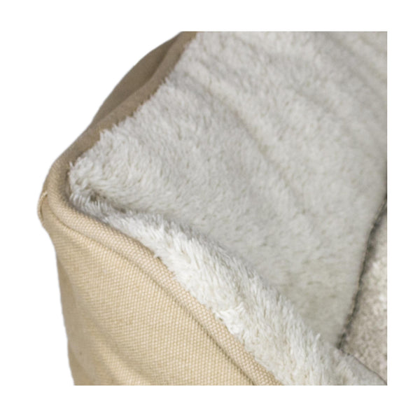 Tall Tails Dream Chaser Bolster Pet Bed, Khaki