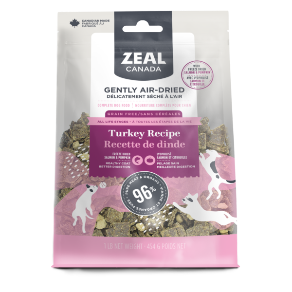 Zeal Canada Turkey, Salmon & Pumpkin Grain-Free Air-Dried Dog Food