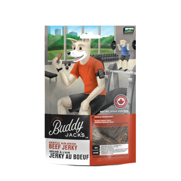 Buddy Jack's Beef Jerky Grain-Free Air-Dried Dog Treats