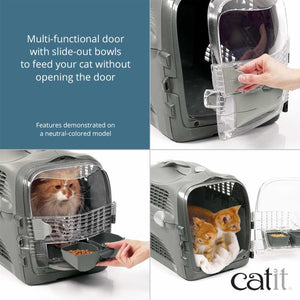 Catit Cabrio Cat Travel Carrier, Blue-Grey