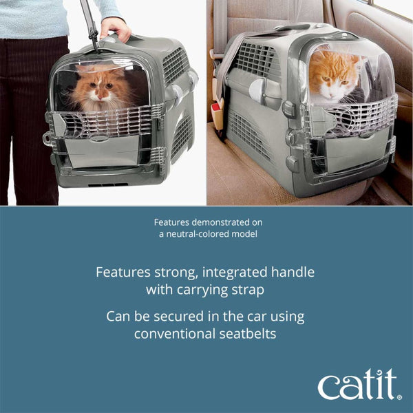Catit Cabrio Cat Travel Carrier, Blue-Grey