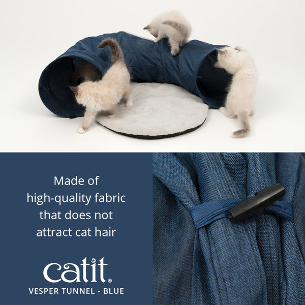 Catit Vesper Tunnel Cat Toy, Blue