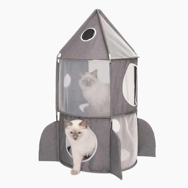 Catit Vesper Mobilier doux pour chat, Fusée, Gris
