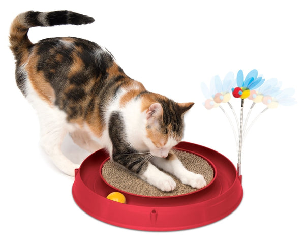 Catit Circuit Ball with Scratch Pad Cat Toy