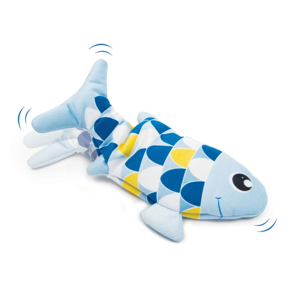 Catit Groovy Fish Interactive Cat Toy, Blue