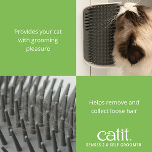 Catit Senses 2.0 Auto-brosseur avec herbe Ï  chat