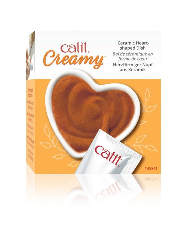 Catit 2.0 Creamy Heart Ceramic Dish