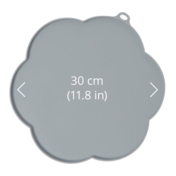 Catit Silicone Placemat, Flower Shape, Gray
