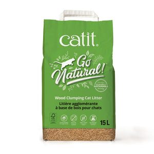 Catit Litière agglomérante en bois Go Natural