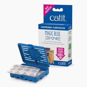 Cartouche purificatrice d'air Catit Magic Blue pour bacs à litière, lot de 2