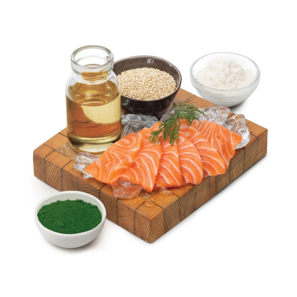 Catit Friandises à lécher superaliments Creamy, Saumon avec quinoa et spiruline, paquet de 4