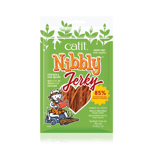 Catit Nibbly Jerky Chicken & Fish Cat Treats