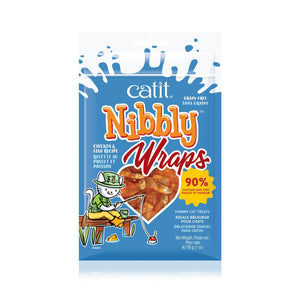 Catit Nibbly Wraps Chicken & Fish Cat Treats