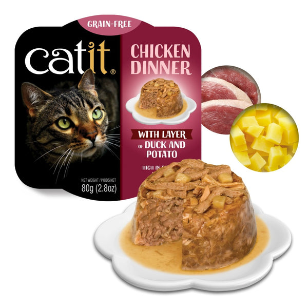 Catit Dinner, Chicken with Duck & Potato Wet Cat Food