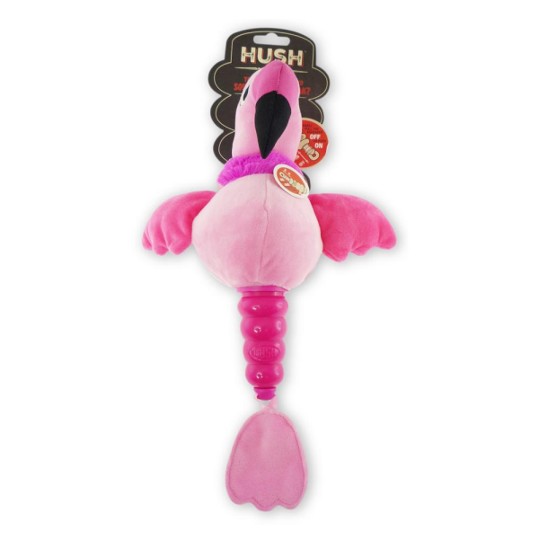 R2P Pet Hush Plush Flamingo Dog Toy