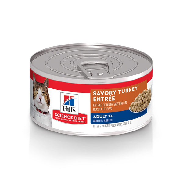 Hill's Science Diet Adult 7+ Savory Turkey Entree Wet Cat Food