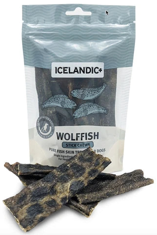 Icelandic+ Wolffish Stick Chews Dog Treats, 4-oz