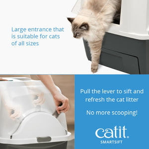 Catit SmartSift Bac à litière tamisante pour chat