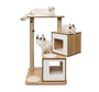 Catit Vesper Cat Tree, Double Base, Walnut