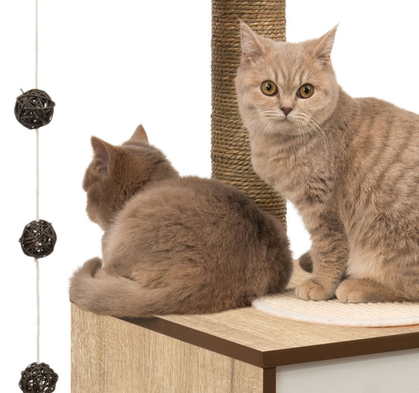 Catit Vesper High Base Cat Tree, Oak