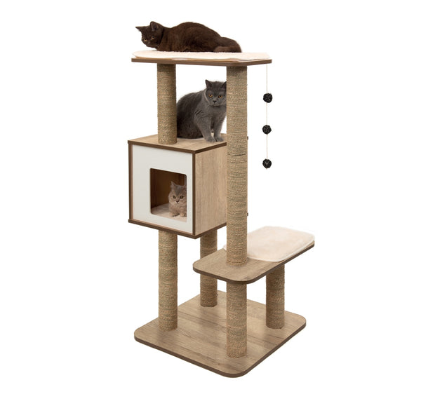 Catit Vesper High Base Cat Tree, Oak
