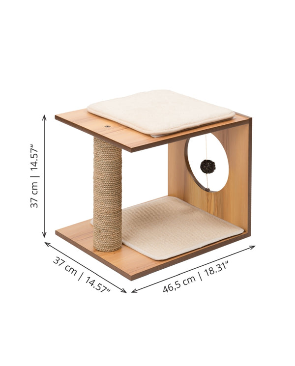 Catit Vesper Stool Cat Tree, Walnut