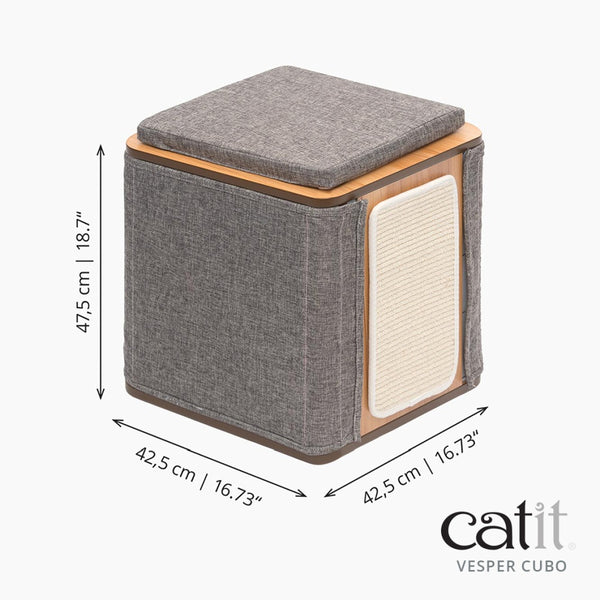 Catit Vesper Cubo Stone Cat Lounge