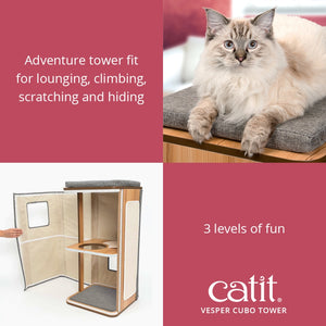 Catit Vesper Cubo Tower Cat Lounge
